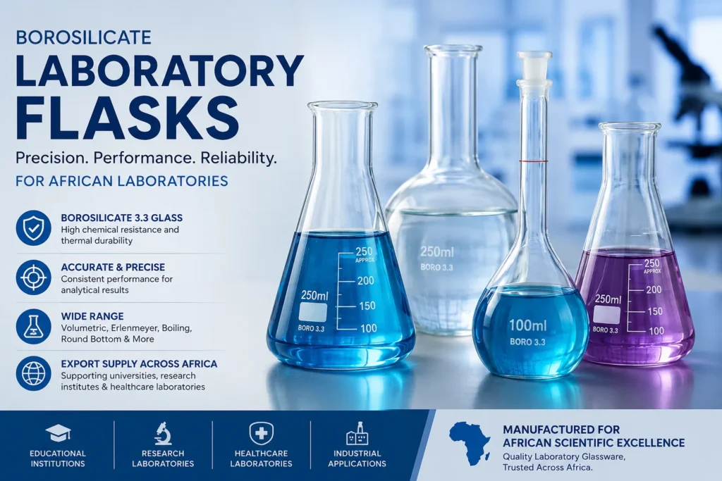 Borosilicate Laboratory Flasks for African Research & Educational Laboratories